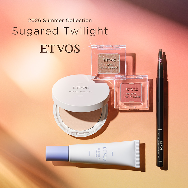ETVOS�i�G�g���H�X�j�̃V���b�v�j���[�X�u�y�V�����z2026 Summer Collection�g�Ăɉf����J���[�o��h�v