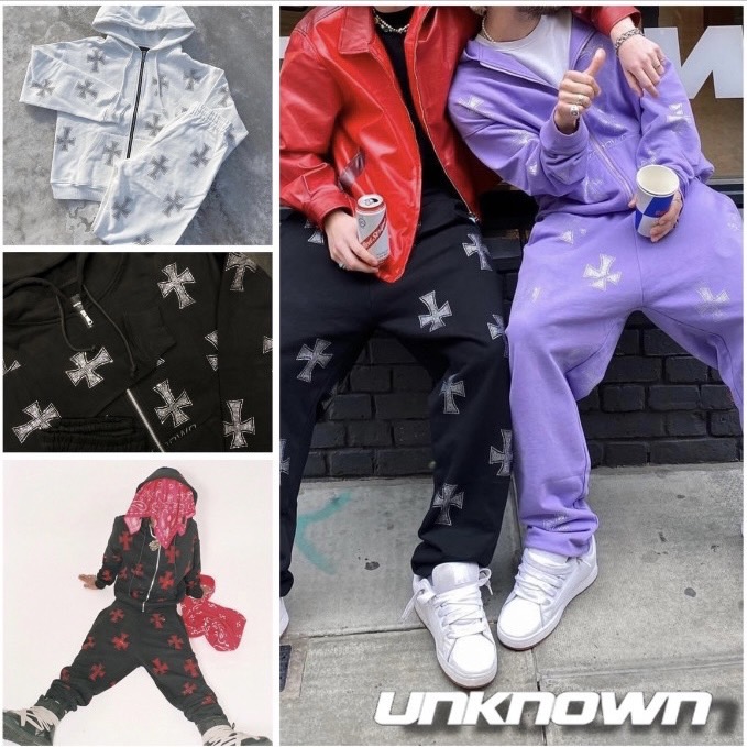 Unknown セットアップ 黒×紫 パーカー | red-village.com