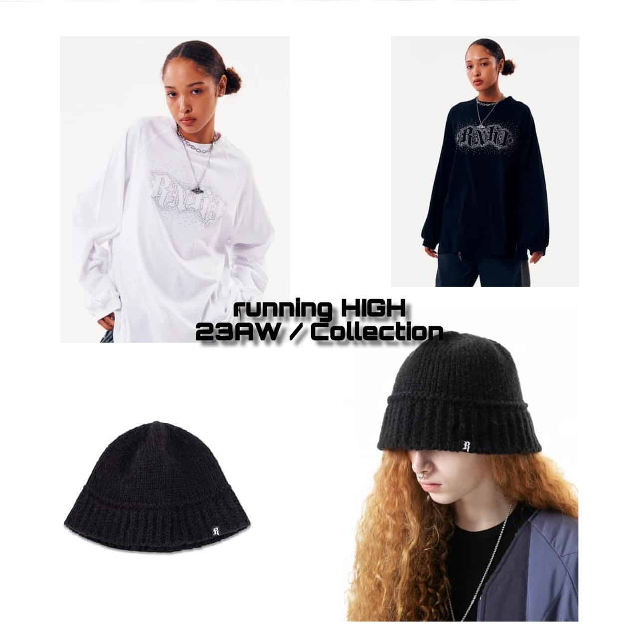 韓国ブランド runningHIGH ランニングハイ W.N.D CHERRY HOODIE