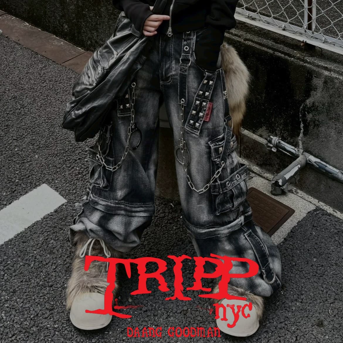 XU】【TRIPP NYC】HARNESS DARK STREET PANTS TRIPP NYC - HARNESS