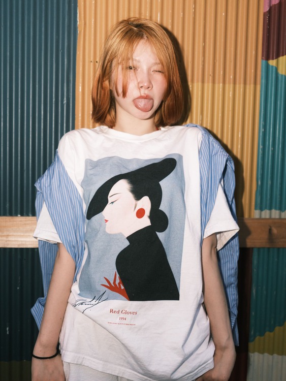 OKAMUNE ARCHIVES】ICHIRO TSURUTA 001（Tシャツ/カットソー