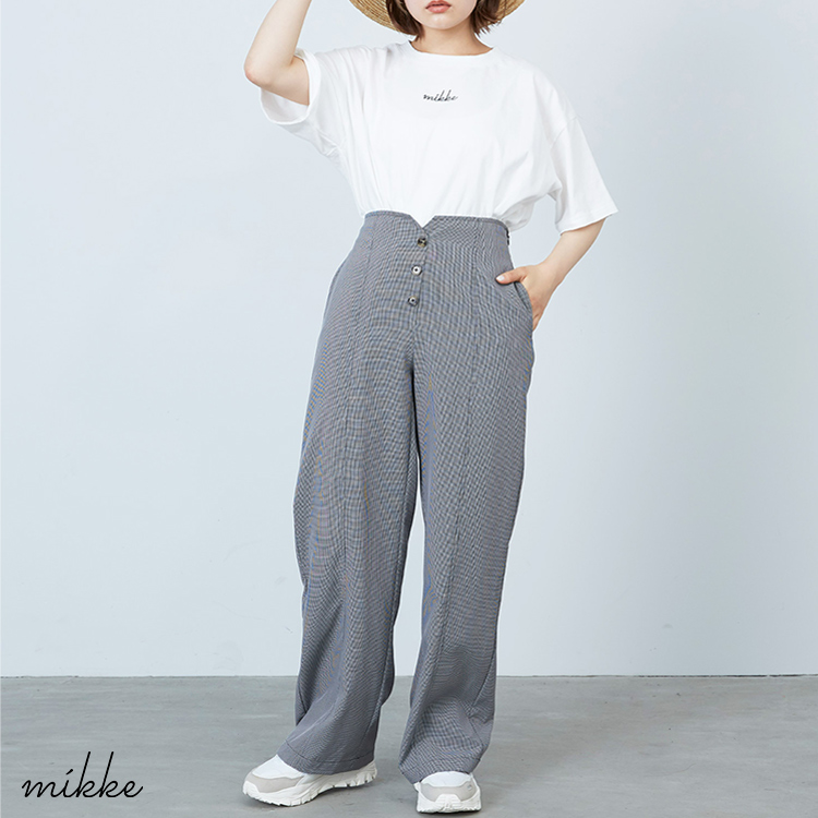 Mikke ミッケのトピックス レトロな雰囲気がおしゃれ見えするガーリーなチェックシリーズ Zozotown