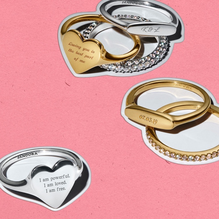 Pandora スウェーデン限定チャーム シルバー ハート Love ハート シルバー ダングル チャーム（チャーム）｜Pandora