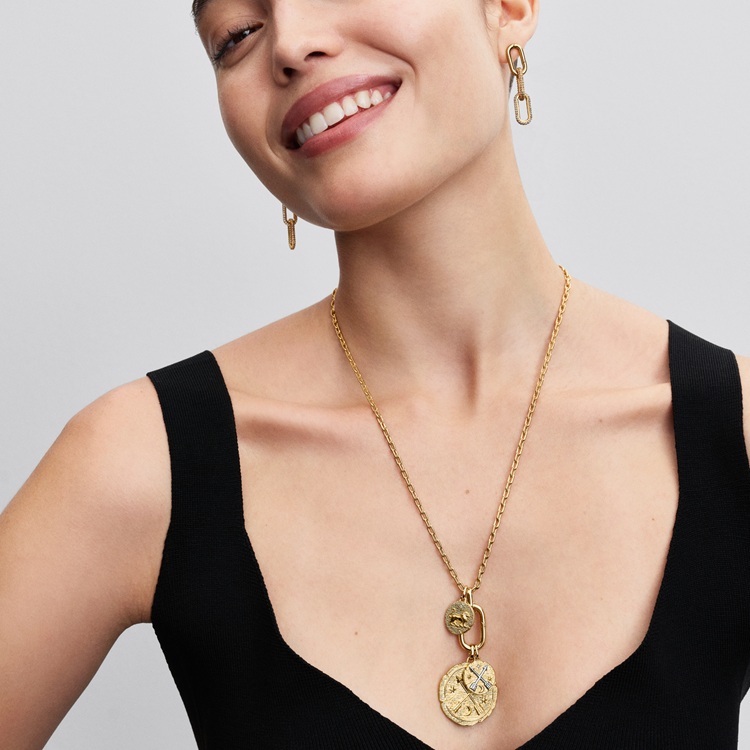 スパークリング ムーン ＆ スター コリエ ネックレス