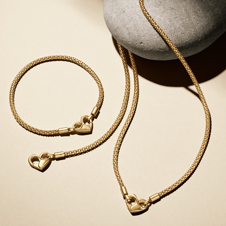 ファミリーツリー ハート クラスプ スネークチェーン