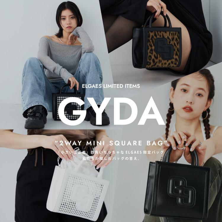 WEB限定商品】GYDA (ジェイダ)2WAY チェーンショルダーミニスクエア
