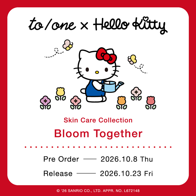 to/one�i�g�[���j�̃V���b�v�j���[�X�u�y���ʌ���z�{�����Hello Kitty×to/one Skincare Collection ��s�\���t�X�^�[�g�I�v