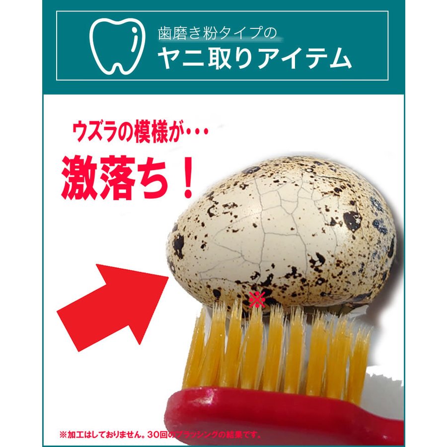 ハンズ ハンズのトピックス ウズラ卵の模様が消える研磨力 最強の歯磨き粉 Zozotown