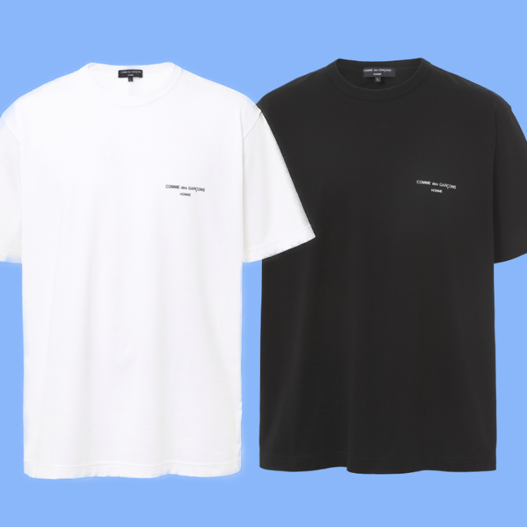 Comme des garcons homme logo clearance tee