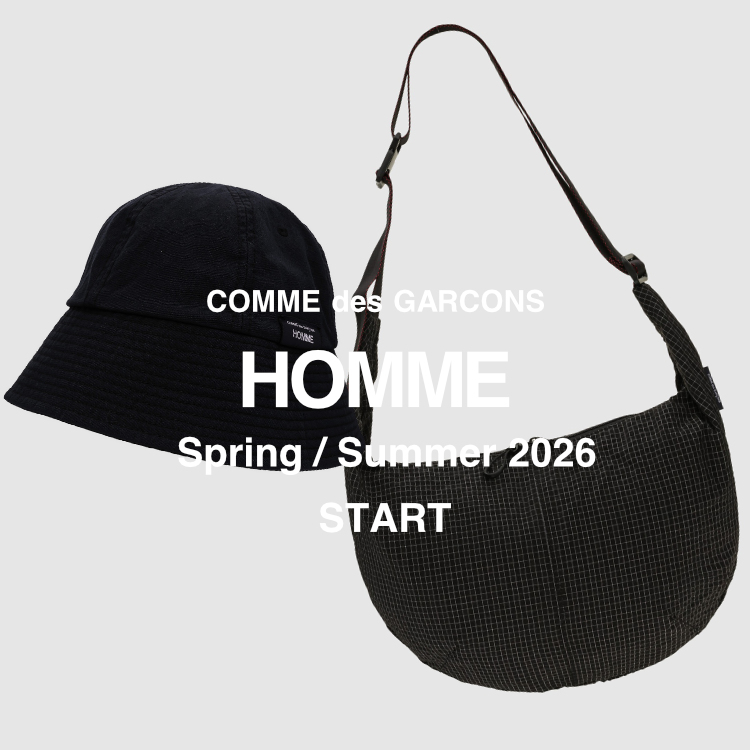COMME des GARCONS HOMME�i�R�� �f �M�����\���E�I���j�̃V���b�v�j���[�X�uCOMME des GARCONS HOMME 26SS START�v
