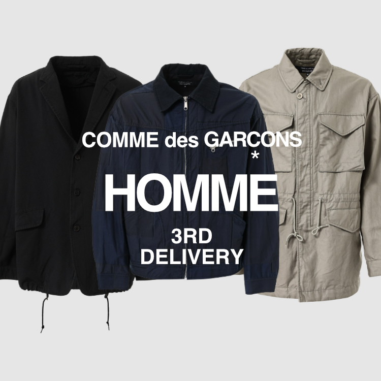 COMME des GARCONS HOMME�i�R�� �f �M�����\���E�I���j�̃V���b�v�j���[�X�uCOMME des GARCONS HOMME 3RD DELIVERY START�v