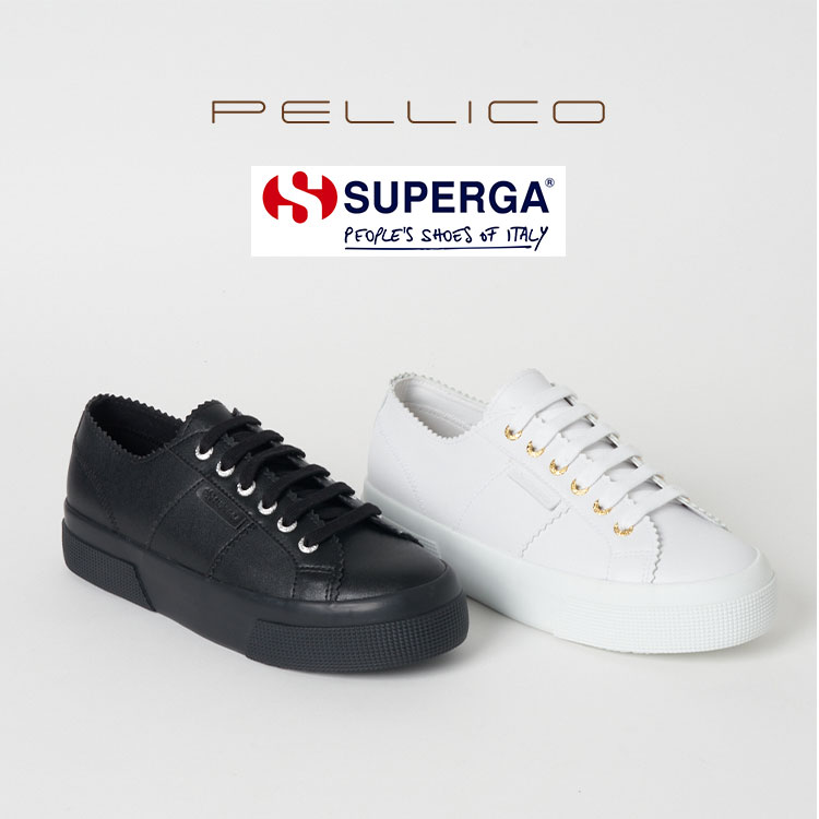 PELLICO×SUPERGA】 撥水 スニーカー 3.5cm WHITE(スニーカー PELLICO×SUPERGA】 撥水 スニーカー 3.5cm WHITE(スニーカー