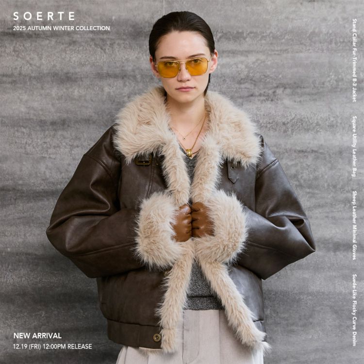 Stand Collar Fur-Trimmed B-3 Jacket / スタンドカラーB-3ムートン