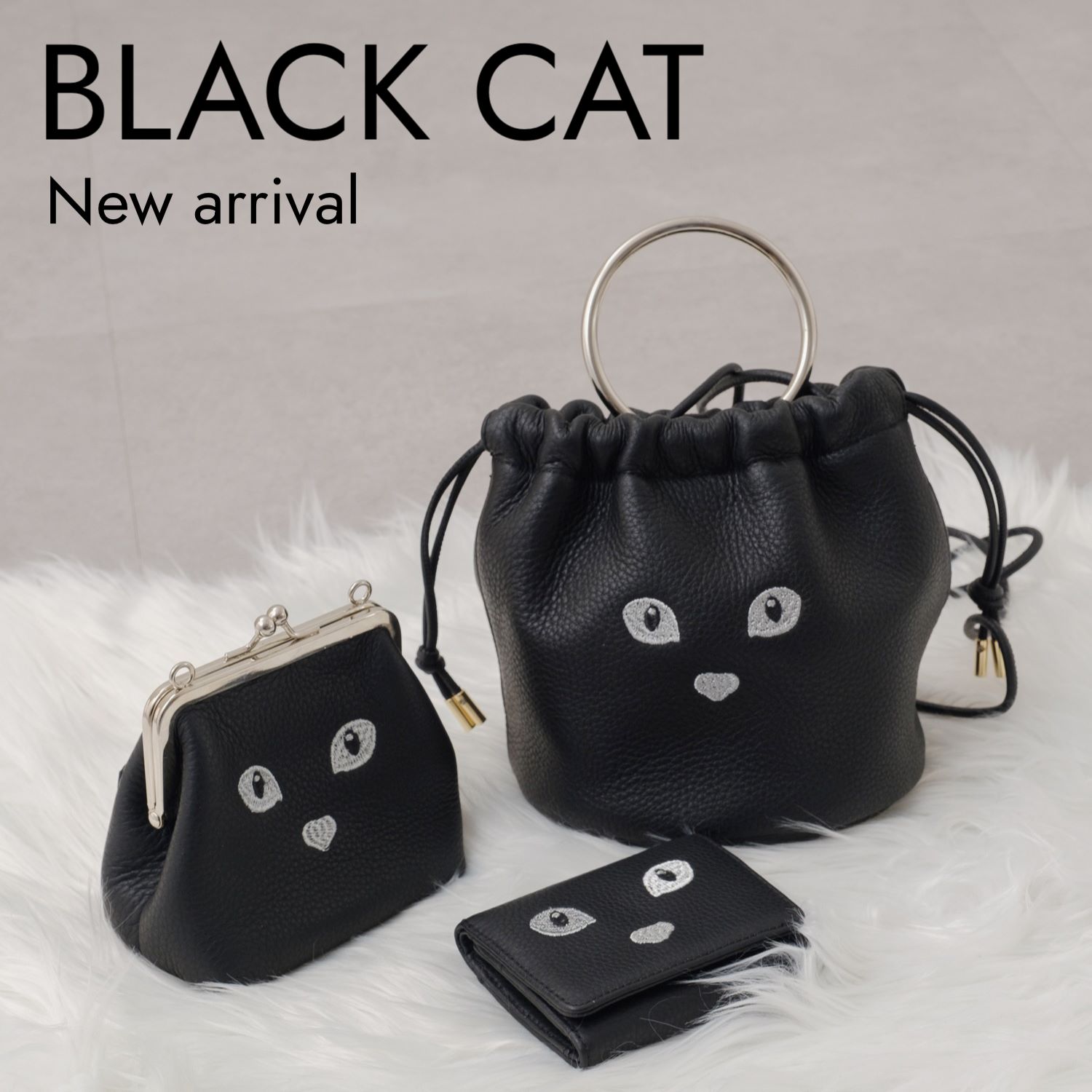 BEAURE/ビュレ》黒猫ミニウォレット（財布）｜Pal collection（パル