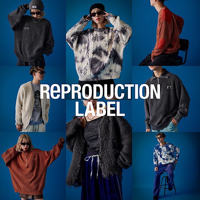 RePRODUCTION LABEL / リプロダクションレーベル】ハーフジップ