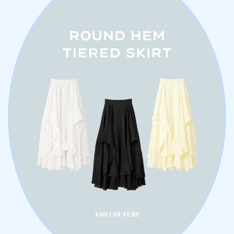 AND COUTURE�i�A���h�N�`���[���j�̃V���b�v�j���[�X�u�yAND COUTURE�zROUND HEM TIERED SKIRT�v