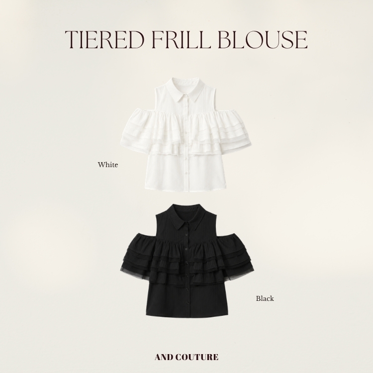 AND COUTURE�i�A���h�N�`���[���j�̃V���b�v�j���[�X�u�yAND COUTURE�zTIERED FRILL BLOUSE�v