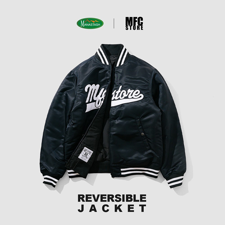 MANASTASH x MFC STORE REVERSIBLE NYLON VARSITY JACKET（ブルゾン