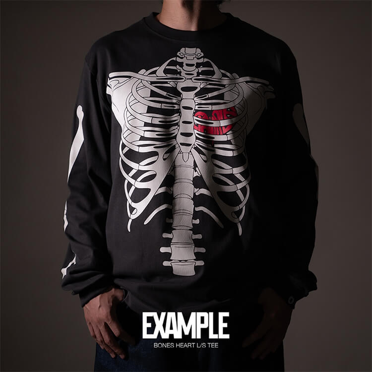 MFC STOREiGGtV[XgA[j̃Vbvj[XuyNew ReleasezEXAMPLE BONES HEART L/S TEE Available NowIIv