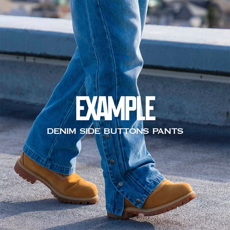 MFC STORE�i�G���G�t�V�[�X�g�A�[�j�̃V���b�v�j���[�X�u�yEXAMPLE�z DENIM SIDE BUTTONS PANTS Available Now�I�I �v