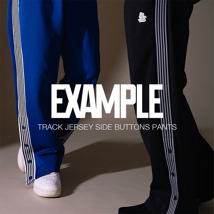 MFC STORE�i�G���G�t�V�[�X�g�A�[�j�̃V���b�v�j���[�X�u�yEXAMPLE�zTRACK JERSEY SIDE BUTTONS PANTS Available Now�I�I�v
