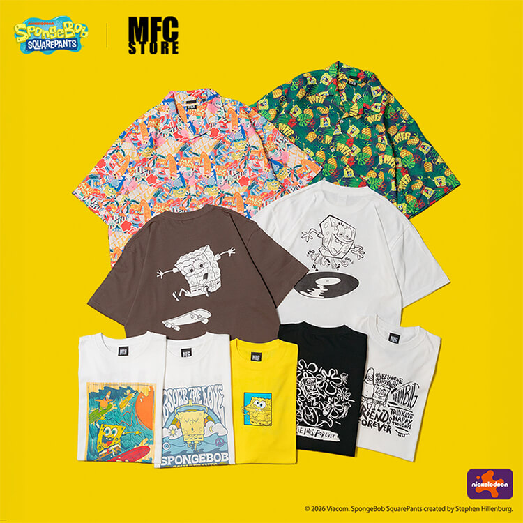 MFC STORE�i�G���G�t�V�[�X�g�A�[�j�̃V���b�v�j���[�X�uSpongeBob x MFC STORE Collaboration Collection�v