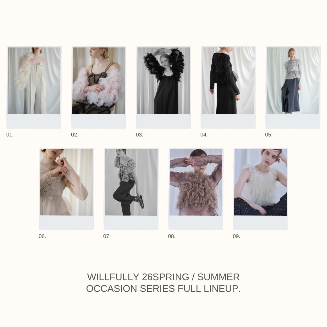 WILLFULLY�i�E�B���t���[�j�̃V���b�v�j���[�X�u�yWILLFULLY�zOCCASION SERIES�v