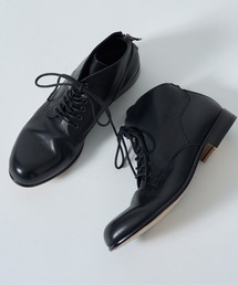 PADRONE】DERBY PLAIN TOE SHOES 外羽根ドレープシューズ ダービー