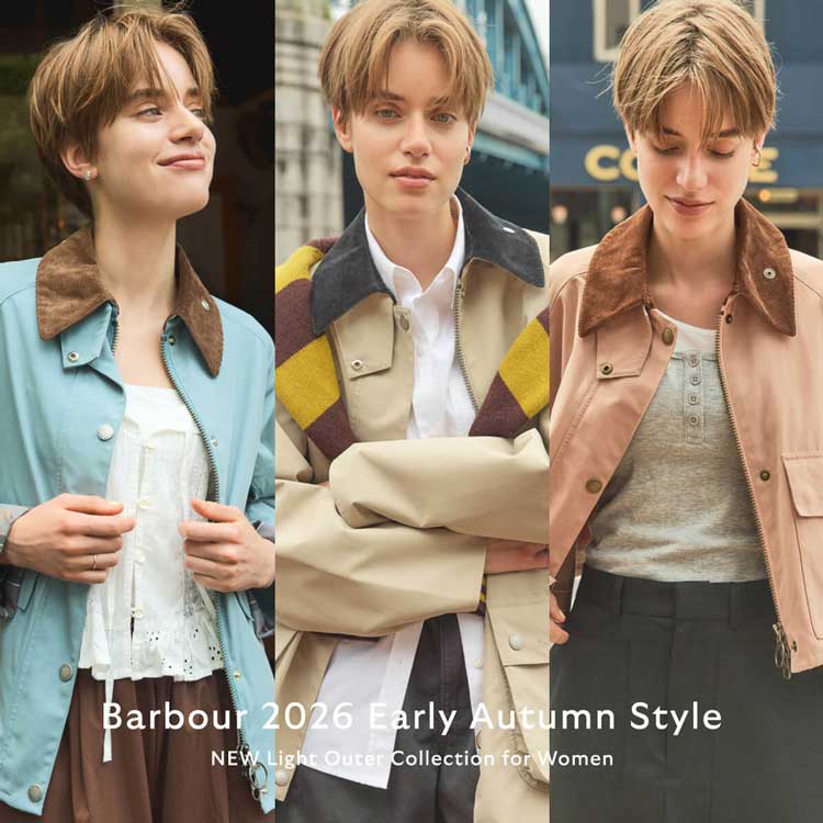 Barbour�i�o�u�A�[�j�̃V���b�v�j���[�X�u�ЂƑ������`�F�b�N�������A2026�N�H�̃E�B�����Y�V�색�C�g�A�E�^�[�v