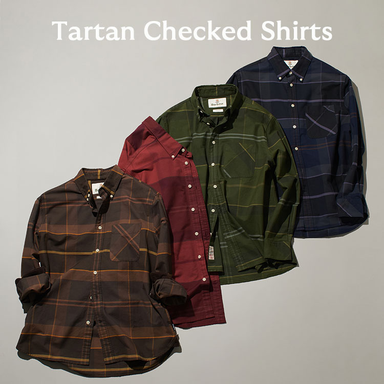 Barbour�i�o�u�A�[�j�̃V���b�v�j���[�X�u�H�~�̑����ɍʂ��Y����A�^�[�^���`�F�b�N�V���c�v