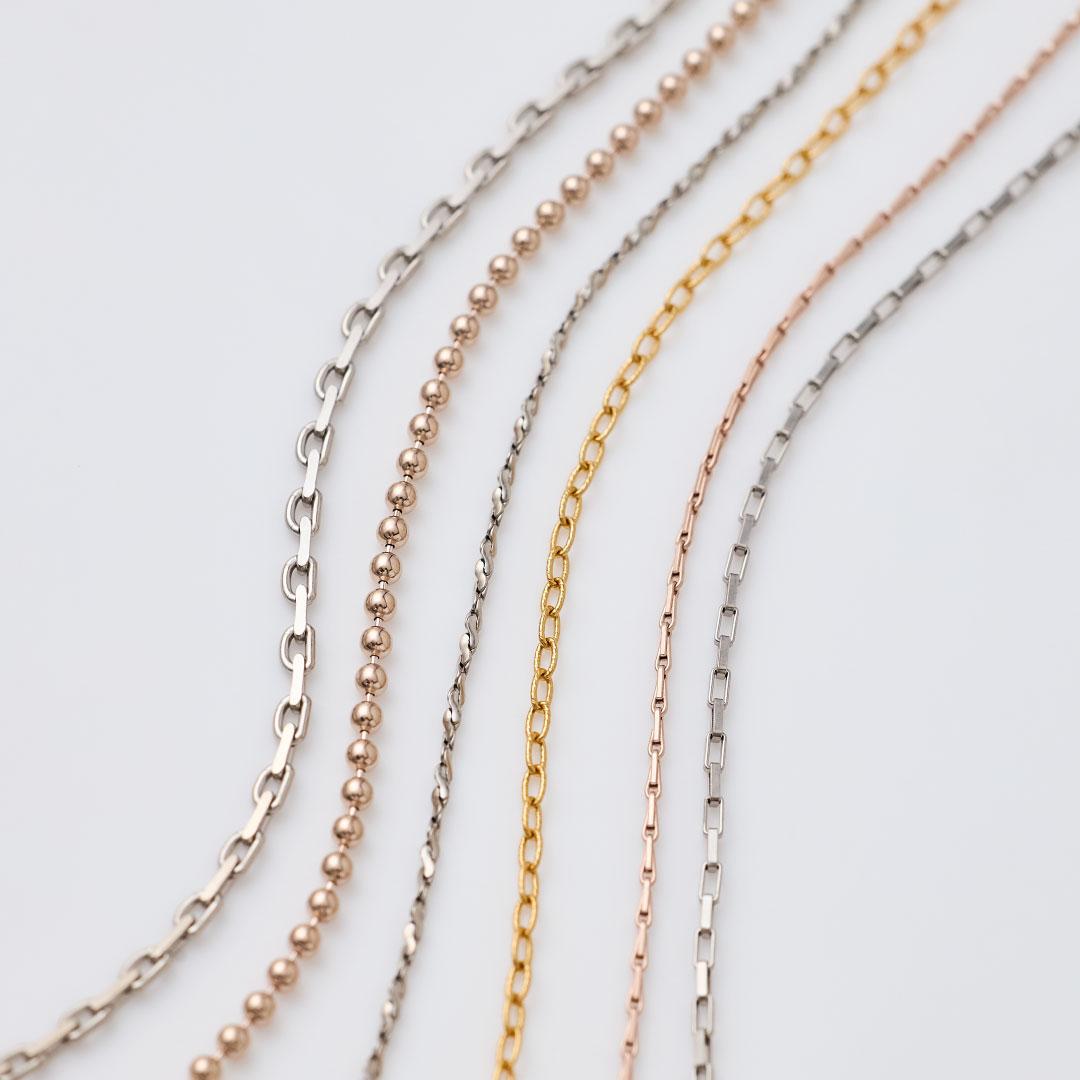 ete スクリュースエッジチェーン ネックレス