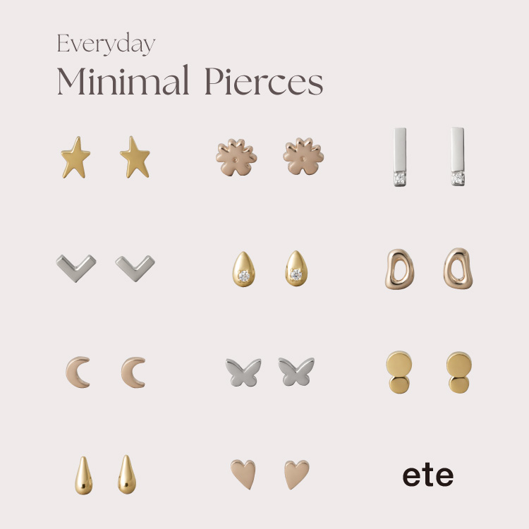ete�i�G�e�j�̃V���b�v�j���[�X�u�yete�z Every day Minimal Pierces�v