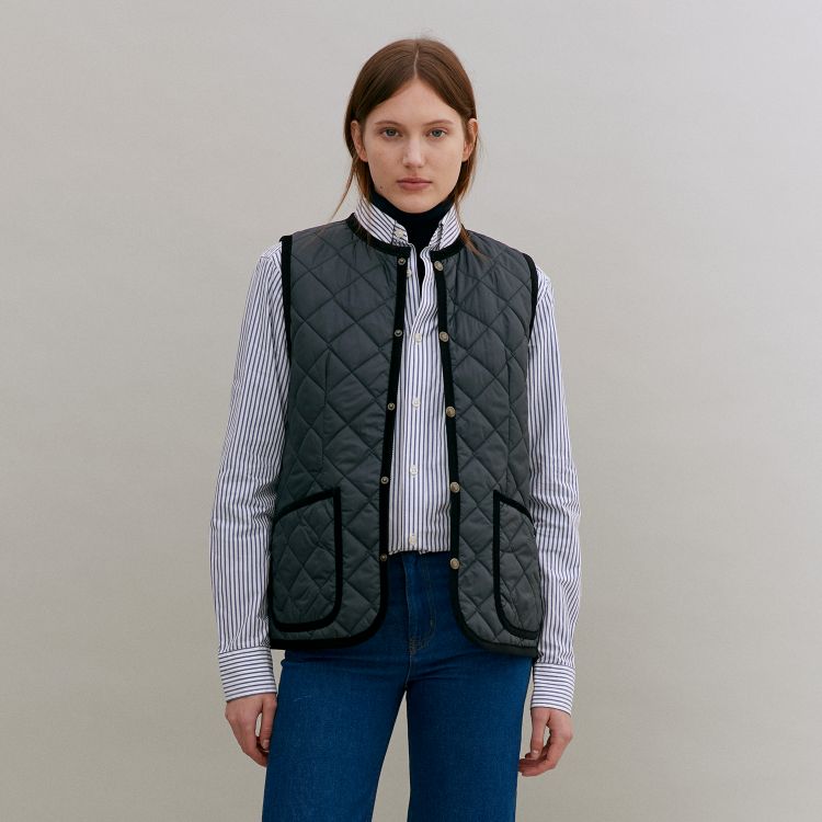 Lavenhamixnj̃Vbvj[Xuy LAVENHAM z2025H~V - Contrast Cornard Gilet Womensv