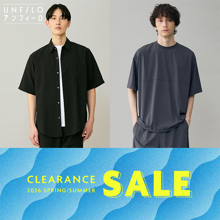 UNFILO�i�A���t�B�[���j�̃V���b�v�j���[�X�uUNFILO MENS CLEARANCE SALE �J�Ò��v
