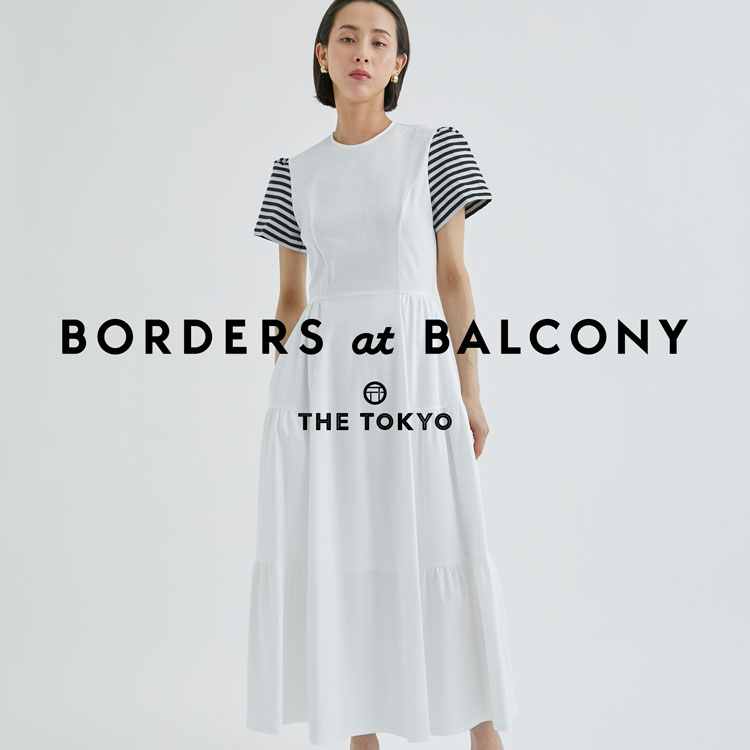 ボーダーズアットバルコニー BORDER SLEEVE TEE DRESS-