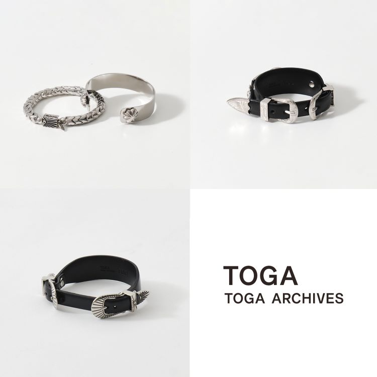 TOGA TOO/トーガトゥー】Narrow double buckle bangle/ナローダブル