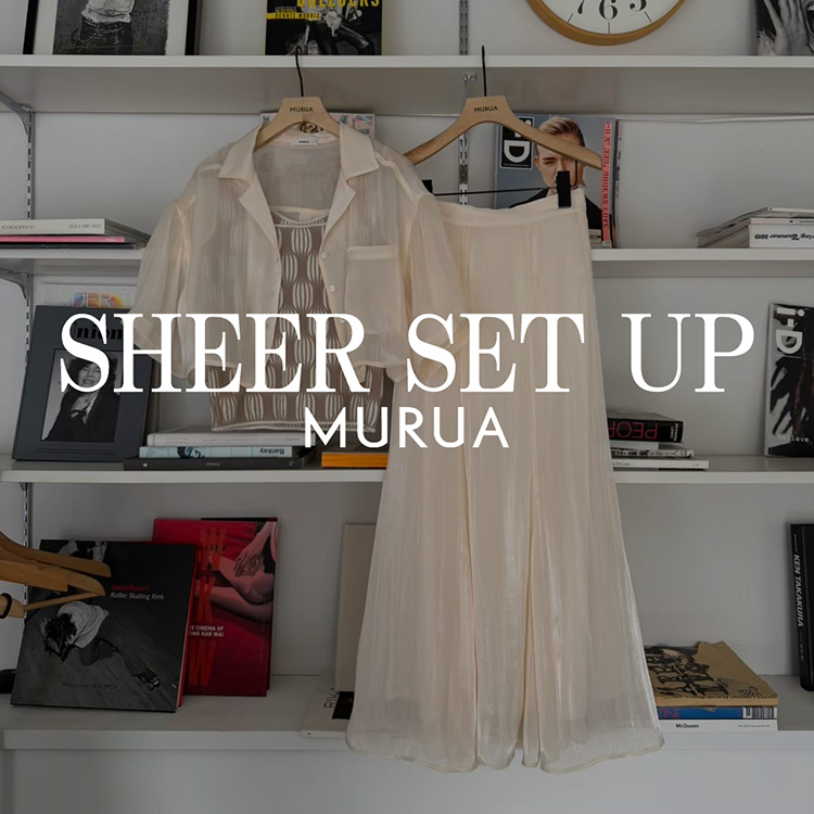 ブランドのギフト MURUA｜ムルーアのトピックス「【注目】夏にぴったりなシアー ルームウェア・パジャマ