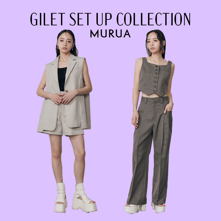 MURUA�i�����[�A�j�̃V���b�v�j���[�X�u�yGILET SET UP COLLECTION�z�v