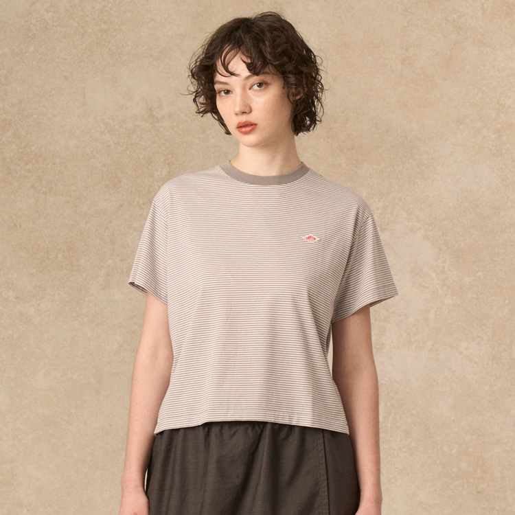 DANTONi_gj̃Vbvj[XuyDANTON SHOPzSTRIPED T-SHIRTv