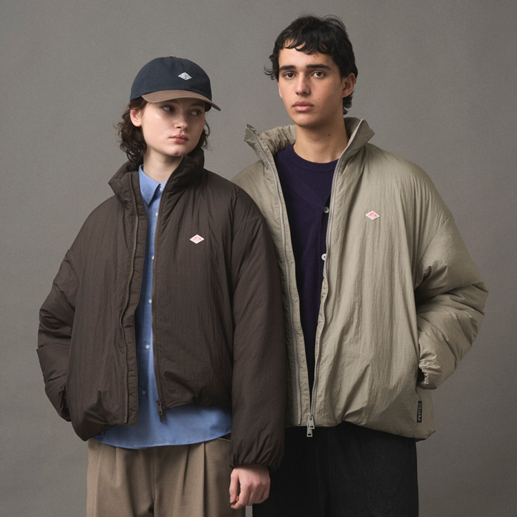 ダンドン WOMEN'S NYLON TUSSAH WORK JACKET PLAID（ブルゾン）｜DANTON