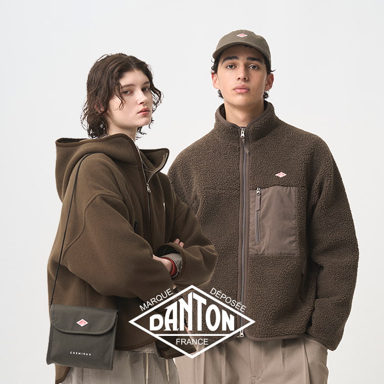 DANTON（ダントン）サイズ34 ノーカラージャケット WOMEN'S INSULATION COLLARLESS WIDE JACKET（ノーカラージャケット