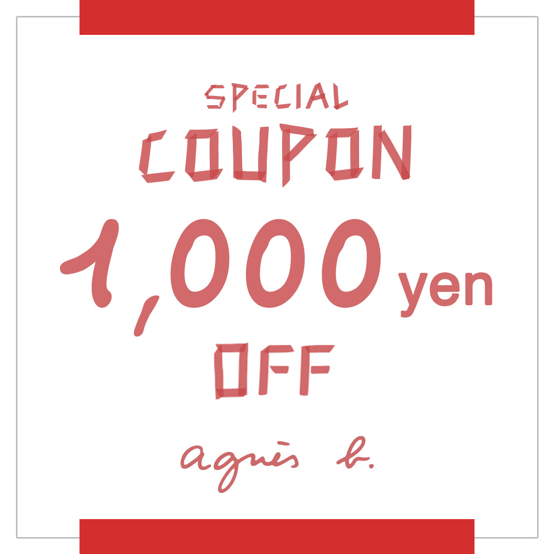 agnes b.iAjGXx[j̃Vbvj[XuyAjGXx[z1,000offN[| zzIIv