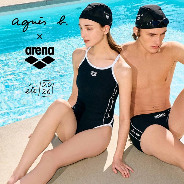 agnes b. x arena メッシュキャップ（スイムグッズ）｜agnes b
