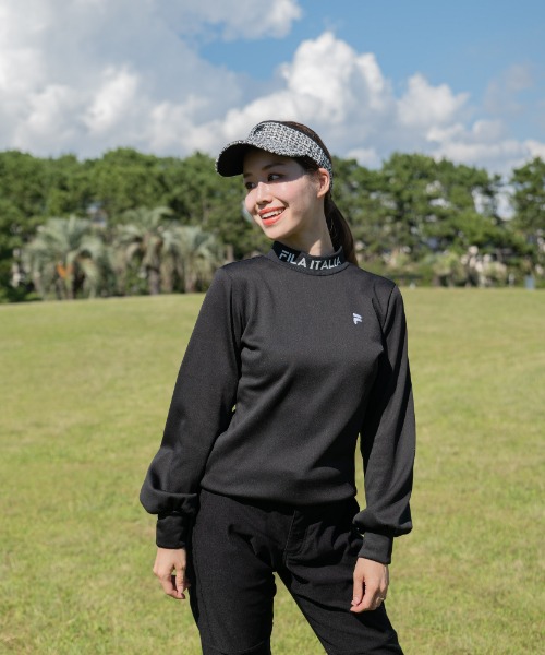 セール】【FILA GOLF/フィラゴルフ】レディース長袖モックネックシャツ