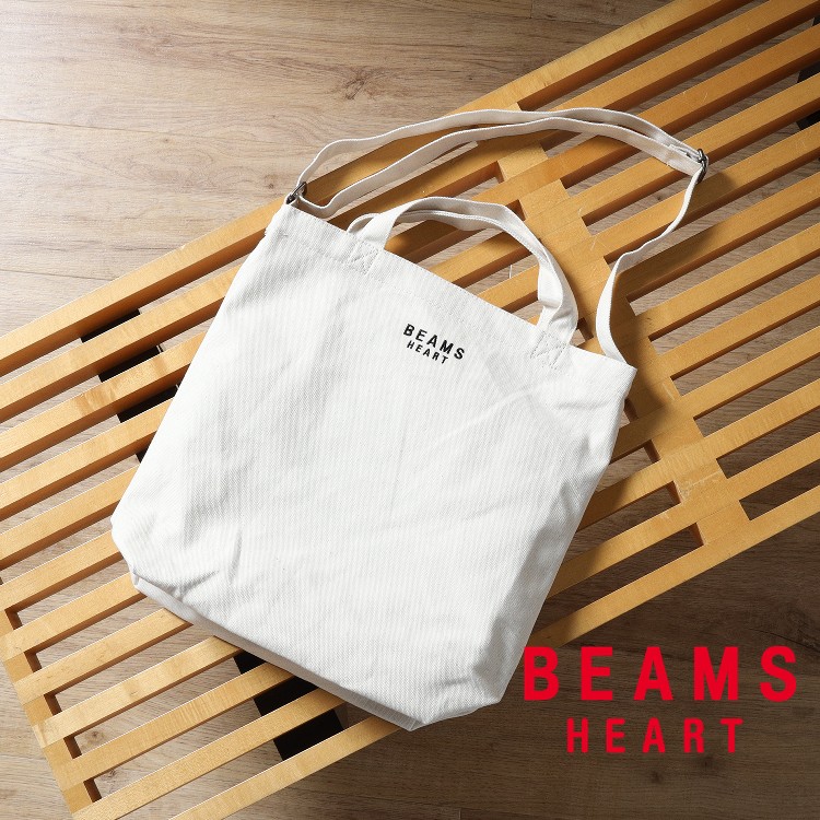 セール】BEAMS HEART / ポリエステル 杢素材 ロールトップ ショルダー