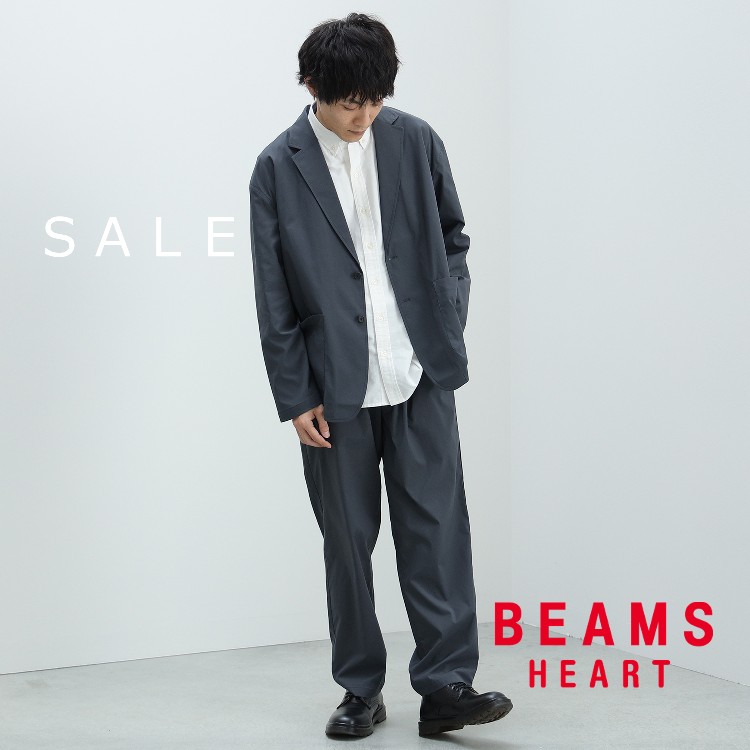 セール】BEAMS HEART / ポリエステル 杢素材 2WAY バックパック