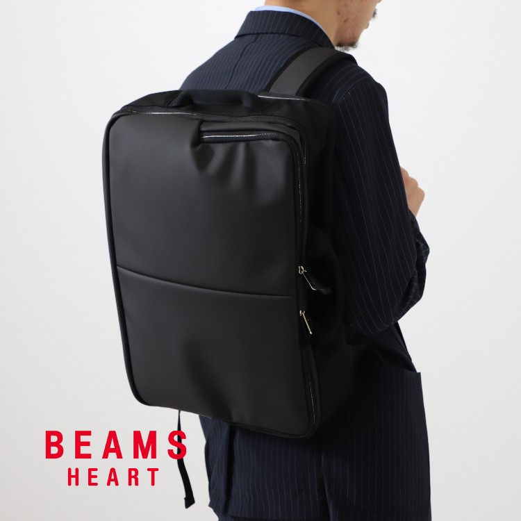 爆買い新作BEAMS HEART / フェイクレザー 3WAY ブリーフバッグ バッグ