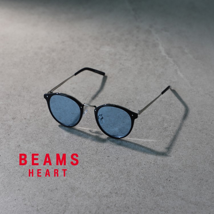 BEAMS HEART / コンビネーション ボストンフレーム サングラス