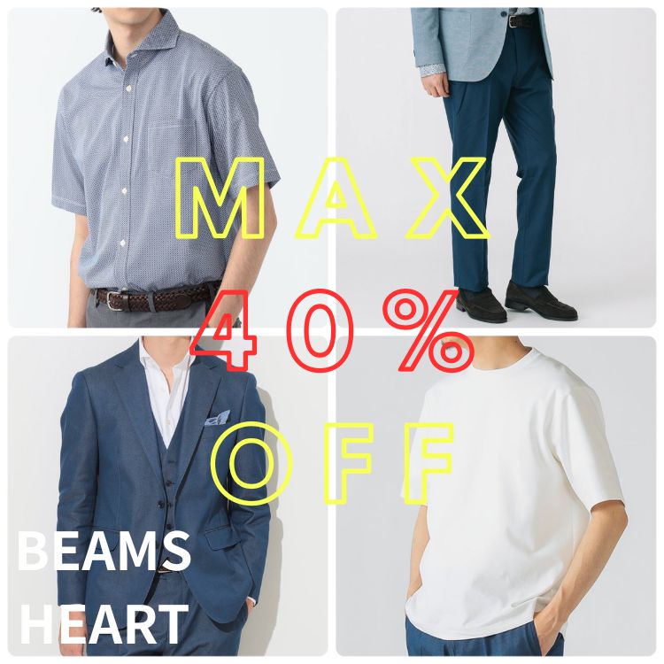 BEAMS HEARTir[Xn[gj̃Vbvj[XuyMAX40OFFzD]̃Z[VcPRICE DOWNIIv