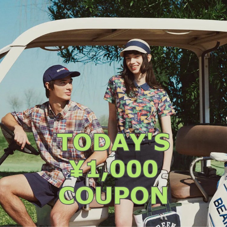 BEAMS GOLF�i�r�[���X�S���t�j�̃V���b�v�j���[�X�u�y�{������!!�z�_������1000�~�N�[�|���J�Ò��^�v